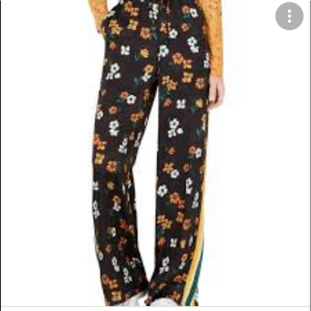 Project 28 NYC floral wide leg flares pants size XL y2k